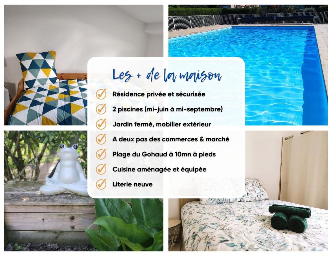 Charmante Maison De Vacances, 4P, Piscines, Proche Gohaud Saint-Michel-Chef-Chef Bagian luar foto
